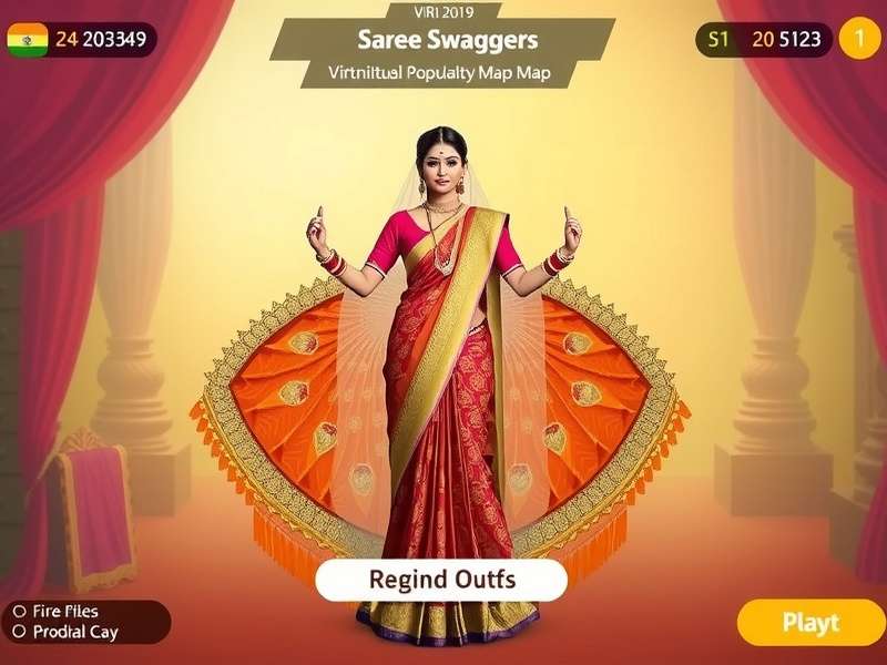 Saree Swaggers virtual draping technology demonstration